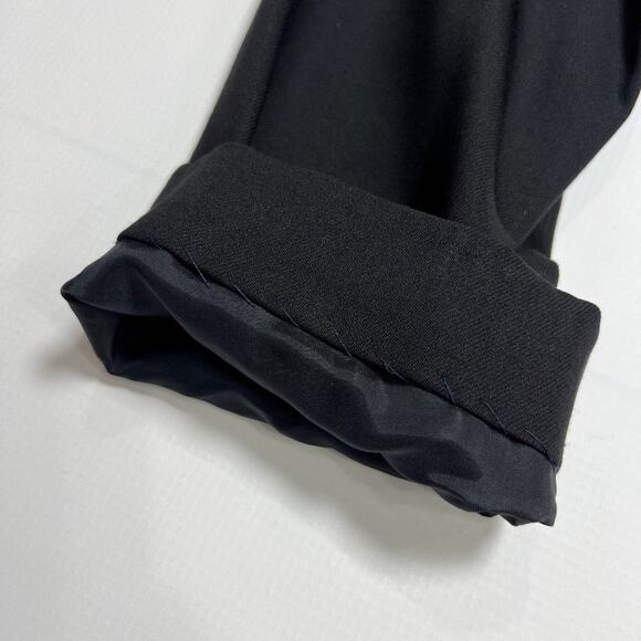 Eileen Fisher Open Front Wool Blazer Jacket SIZE M Black Italian Fabric - Picture 6 of 13